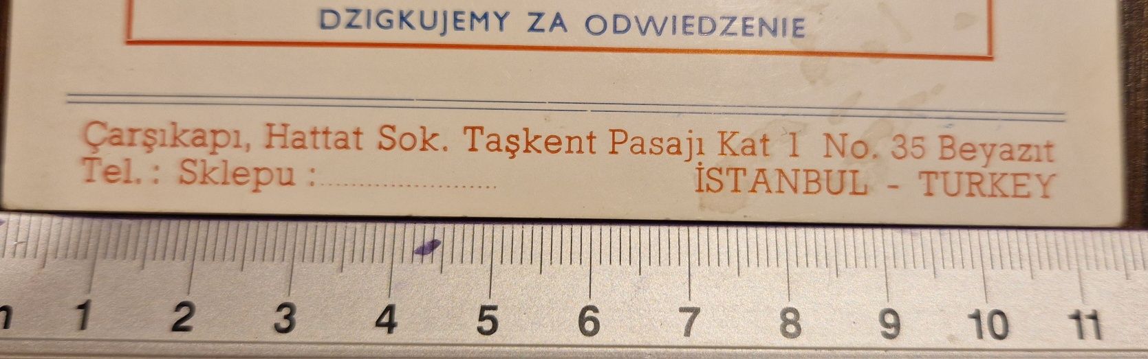 Orbis jubiler ulotka wizytówka stara PRL unikat