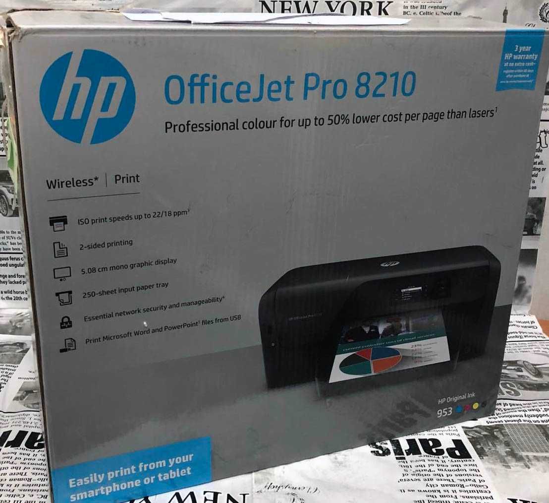 Цветной струйный HP OfficeJet Pro 8210+Wi-Fi! Гарантия!