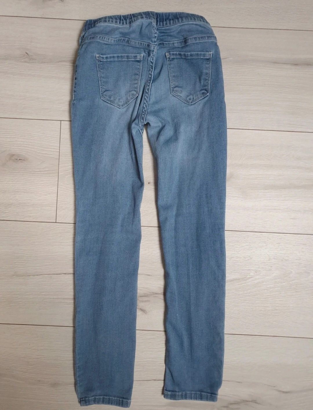 Jeansy spodnie H&M r 128 jegginsy