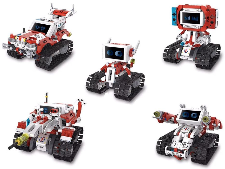 Klocki Techniczne Robots Pro 5w1 Zestaw z Pilotem i Ekranem LED