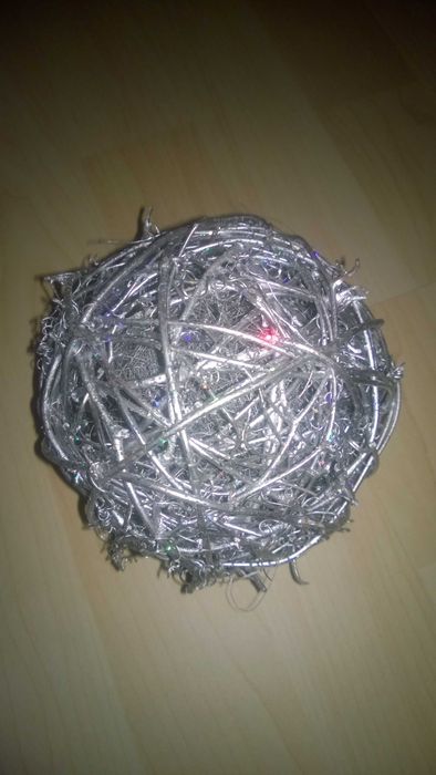 Conjunto de Decoração de Natal prateada