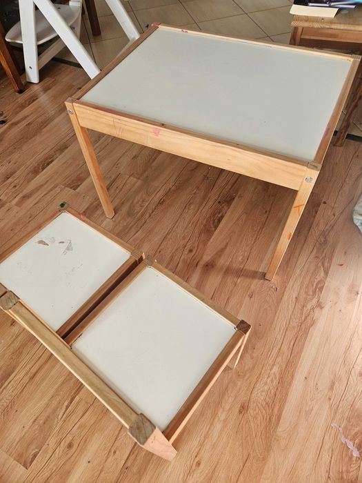 Komplet stolik i 2 krzesla Ikea LAAT, stan dobry.