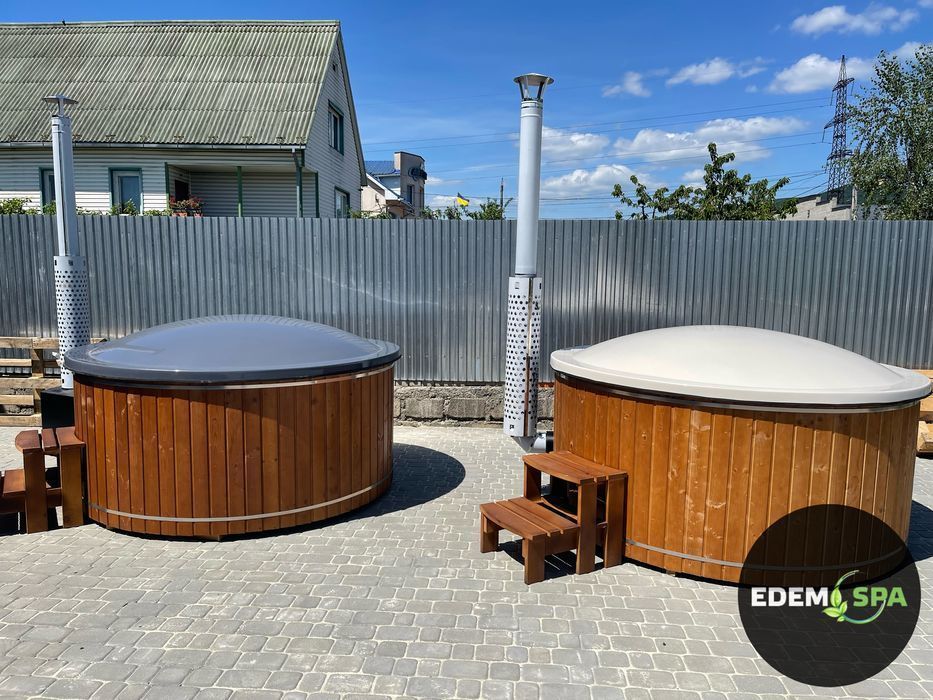 Чан на дровах! Виробник! Спа купель! Купіль для бані! Чан з джакузі!