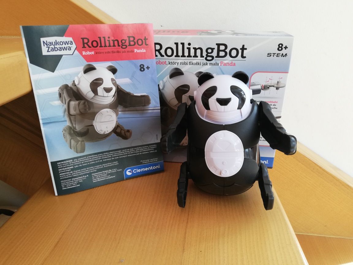 Robot panda Rolling Bot Clementoni naukowa zabawa