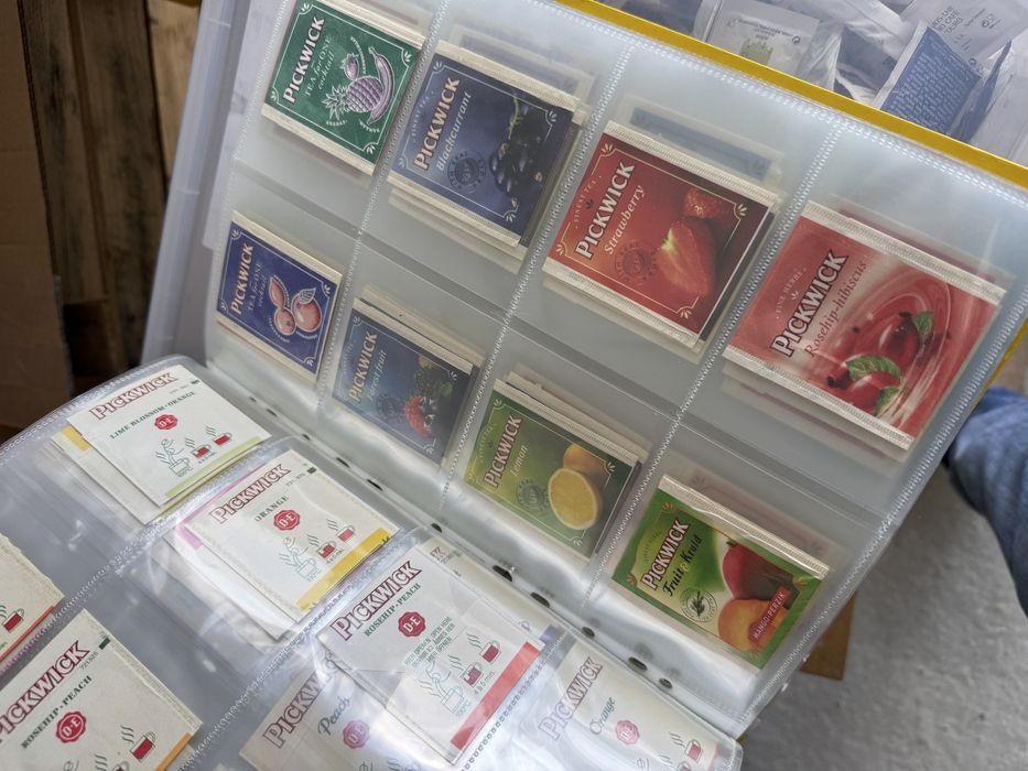 Coleção Pacotes de chá