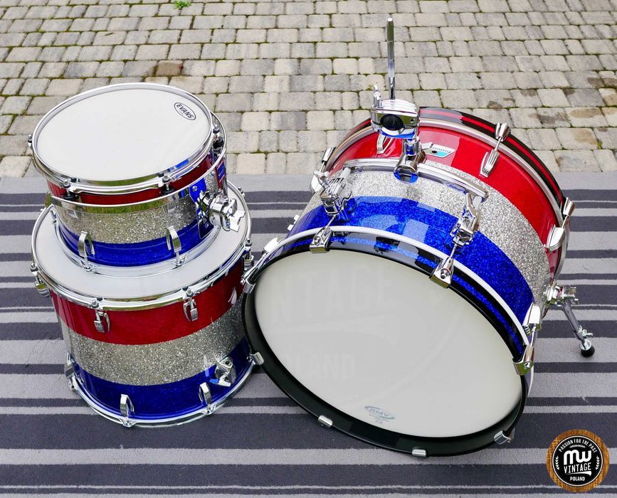 Perkusja Ludwig Super Classic 3-ply 20", 12", 16" Bicentennial  70s ‼️