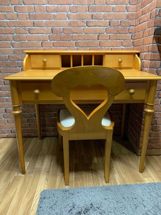 Mobilia de Quarto de Solteiro Completa – Castanho Claro