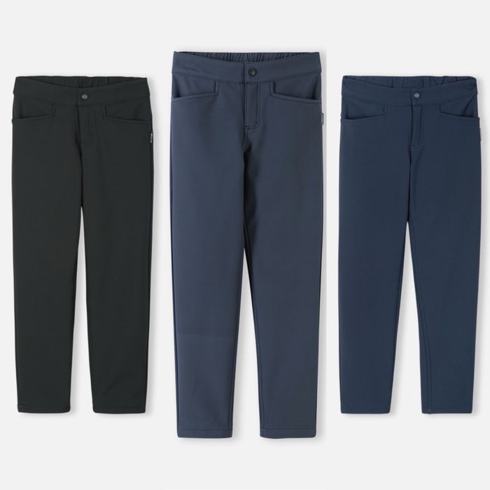 Акція! 104-164р Штани Reima Softshell Idea 5100015А чорні,сірі,сині