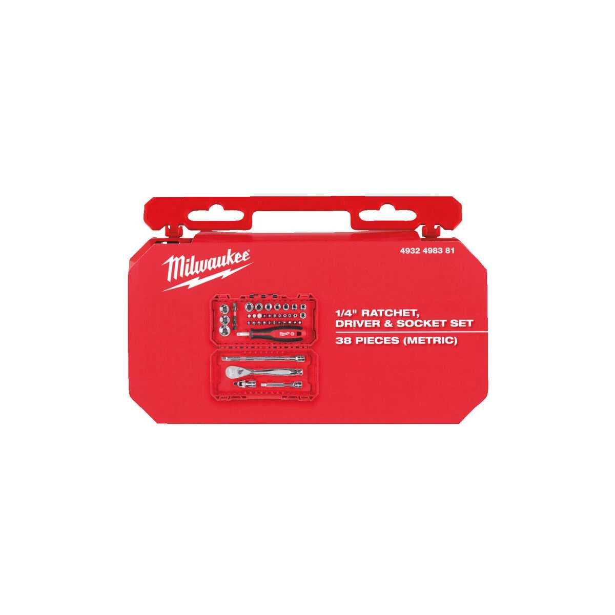 Набір головок та біт  1/4" Milwaukee 42 шт