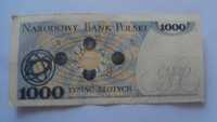 stary banknot papierowy 1000zl -Mikolaj Kopernik