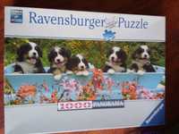 Szczeniaki Psy Pieski Puzzle 1000 el. Ravensburger 98x38 cm