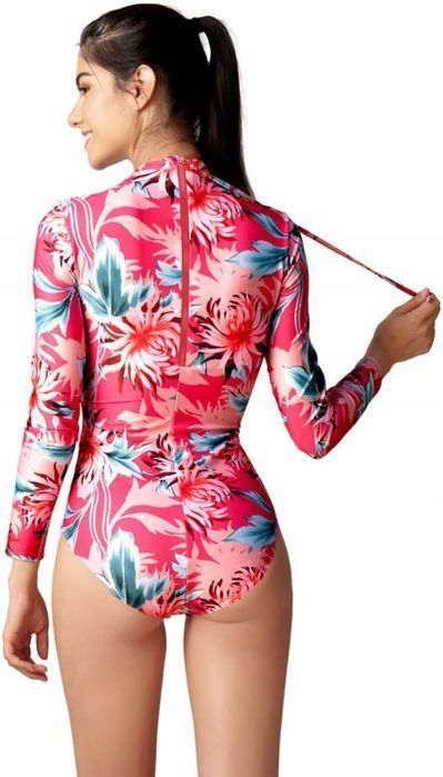 Carvico Damski Kostium Kąpielowy Z Długim Rękawem Rozmiar S