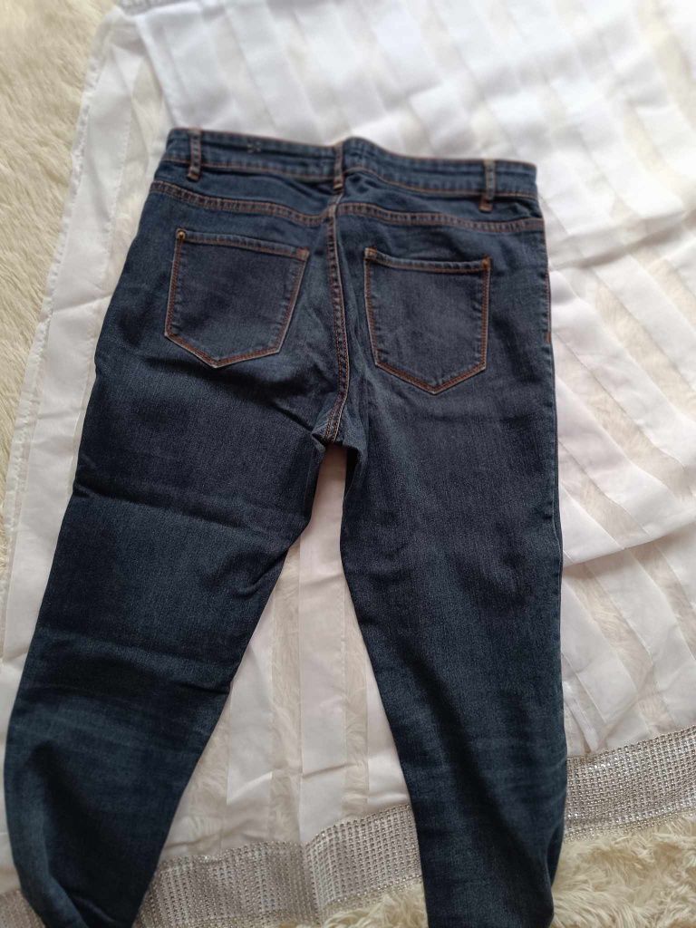 Spodnie damskie jeansowe granat