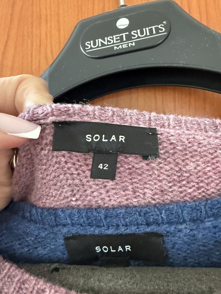 Swetrowa sukienka SOLAR rozm.42 dwa kolory
