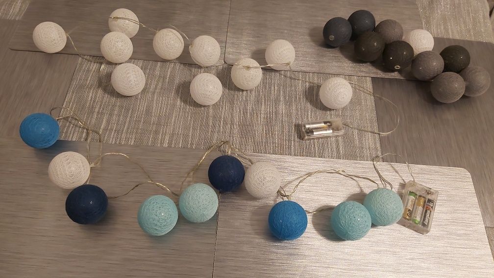 Lampki led kule dekoracja