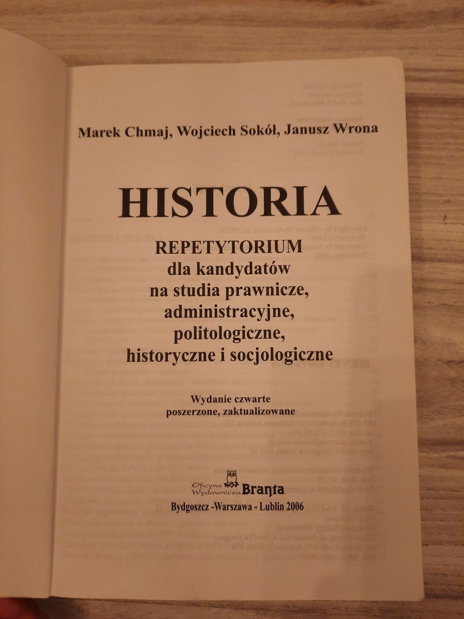 Książka Historia dla maturzystów, studentów repetytorium