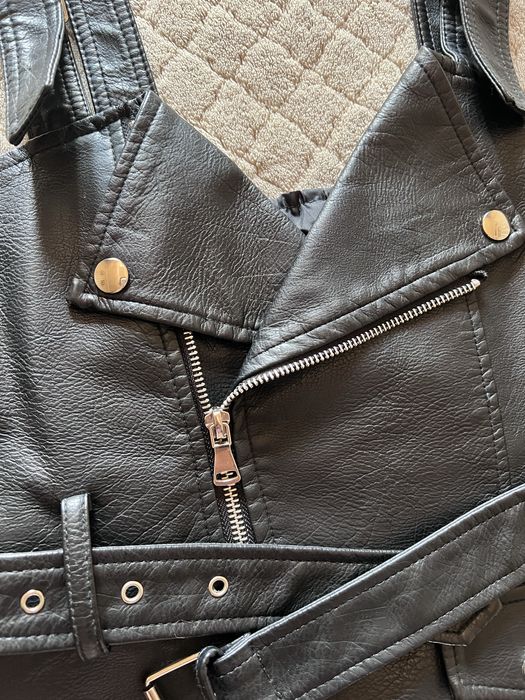 Кожаный сарафан очень крутой хс размер