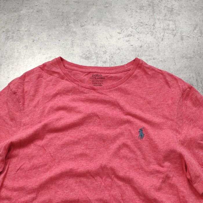 MĘSKA Koszulka PREMIUM Bawełna Elegancka Konik Ralph Lauren Różowa