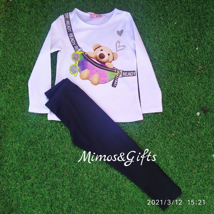 Conjunto de menina ursinho
