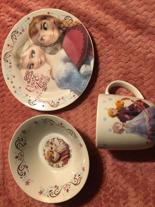Zestaw naczyń Elsa i Anna, Kraina lodu (1 gratis)