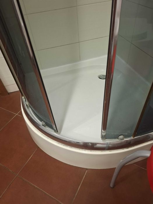 kabina prysznicowa półokrągła+brodzik