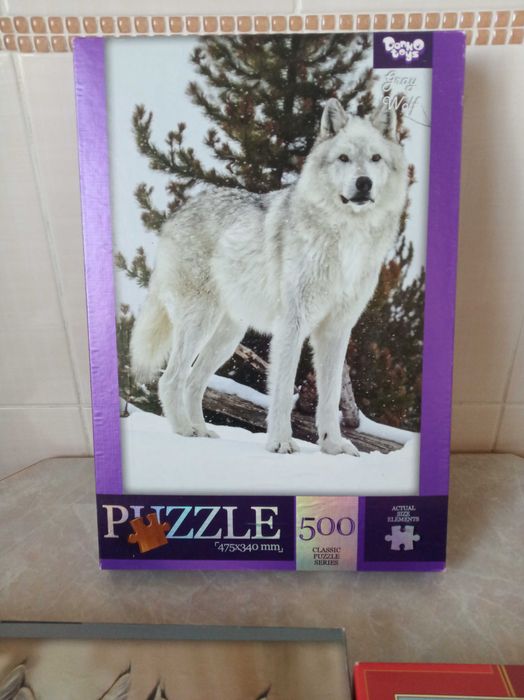 Недорого! Пазлы 500шт животные: котята, тигр, волк; набор 3шт.