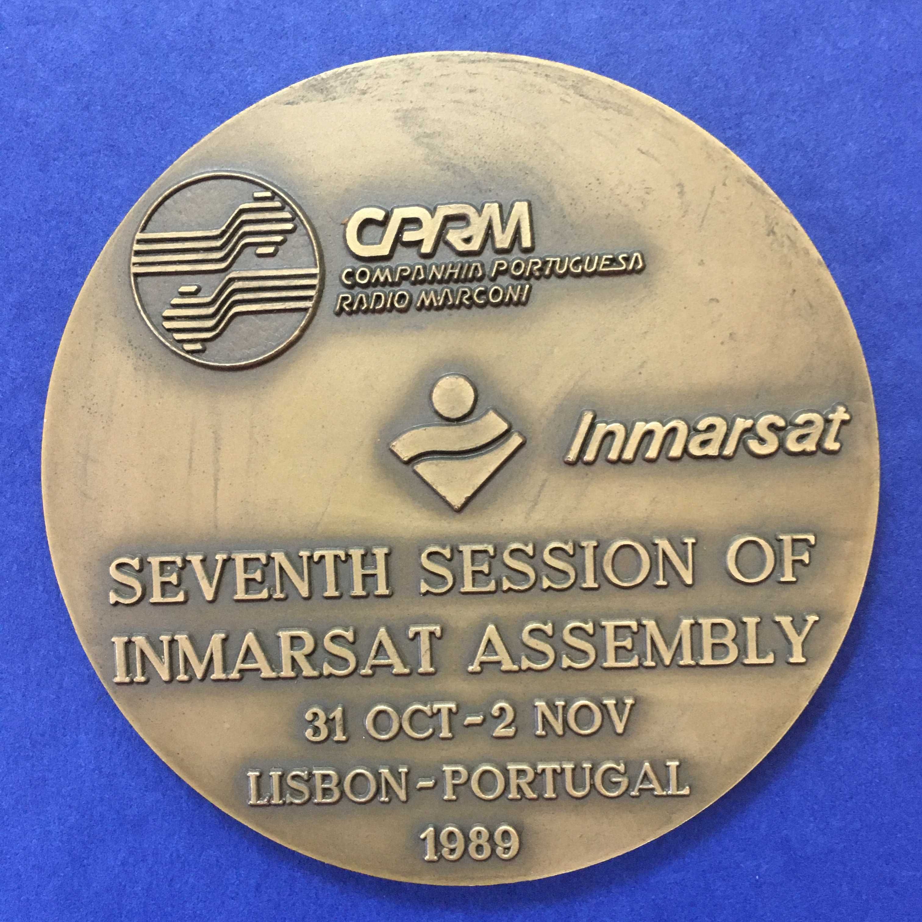 Medalha Companhia Radio Marconi - 1989 - Inmarsat