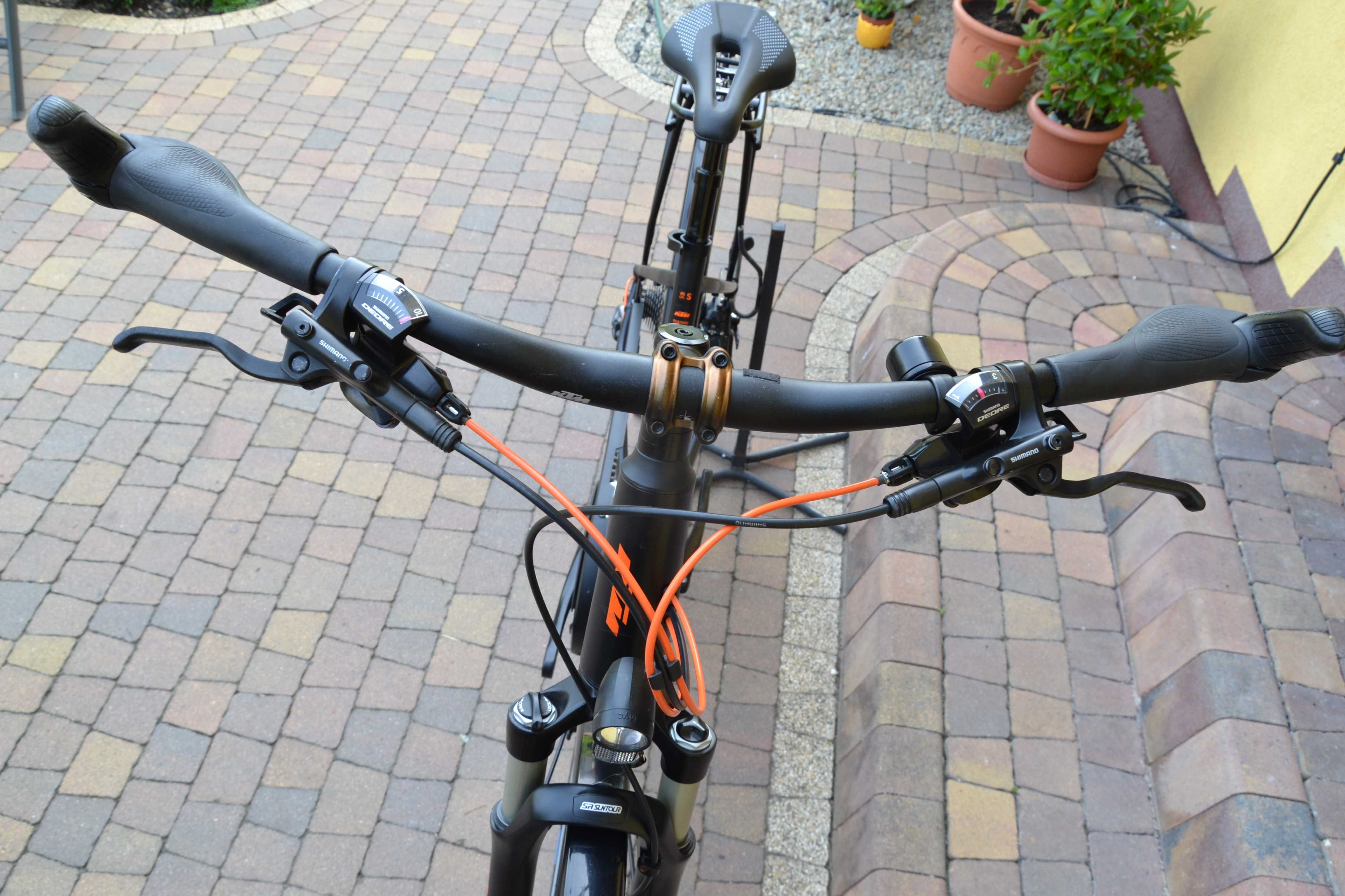KTM Life 3x10 Deore/XT Suntour Air rozmiar S stan bdb