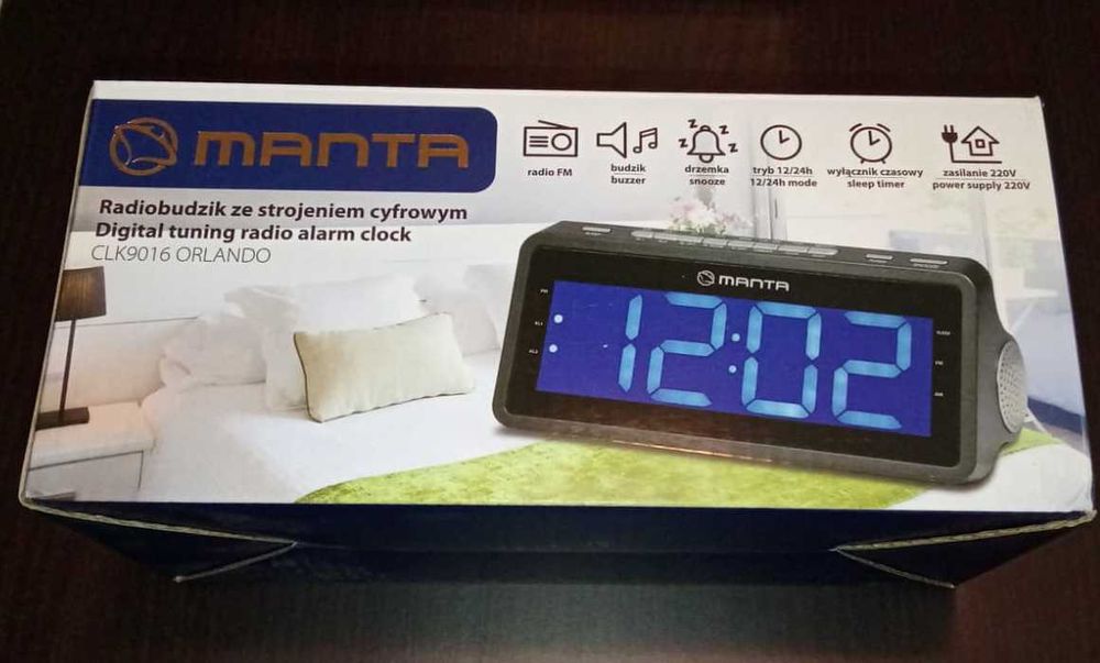 Rádio-despertador Manta CLK9016