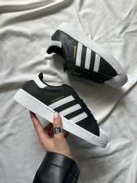 Кросівки Adidas Superstar Black White 36-40 Адідас Кроссовки Суперстар