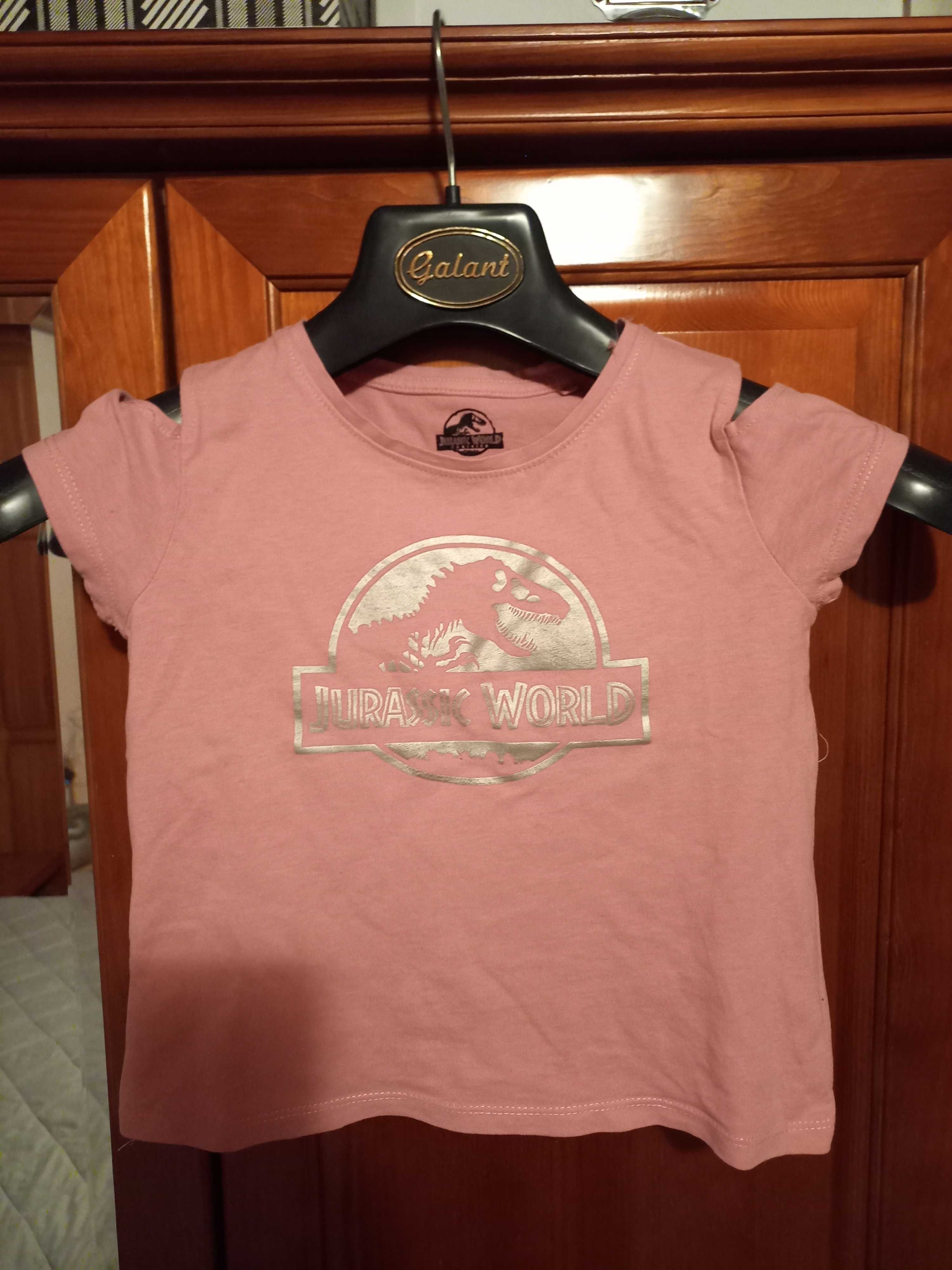 Bluzka T-shirt dziewczęca Jurassic World roz.122 stan bdb
