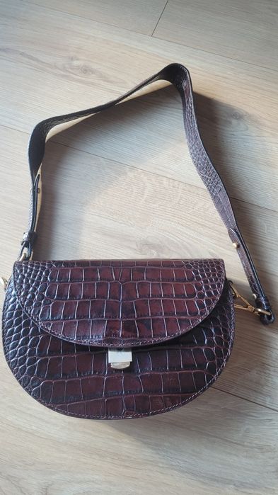 Daag Roselie torebka skóra czekoladowy brąz