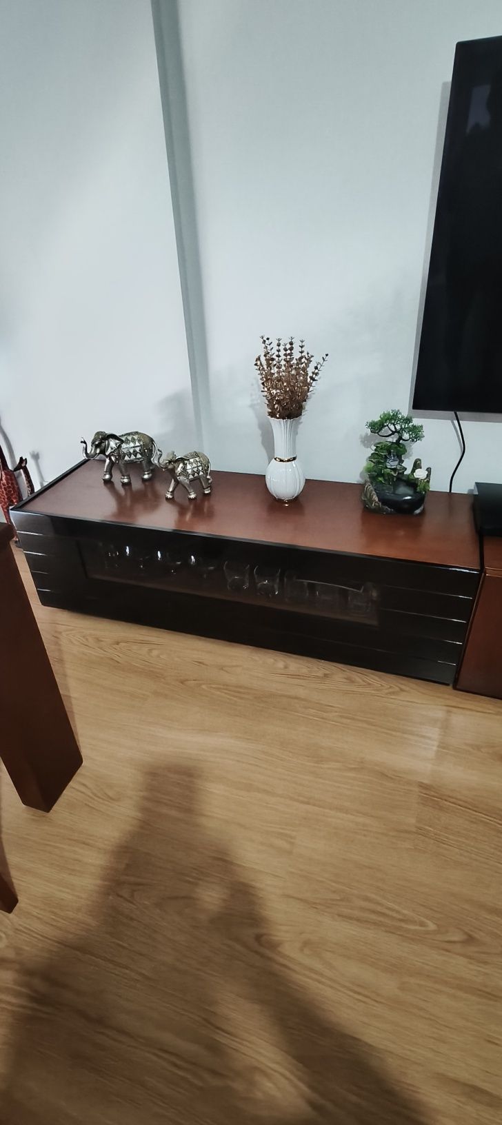 Conjunto de sala móvel TV mesa de jantar parteleira