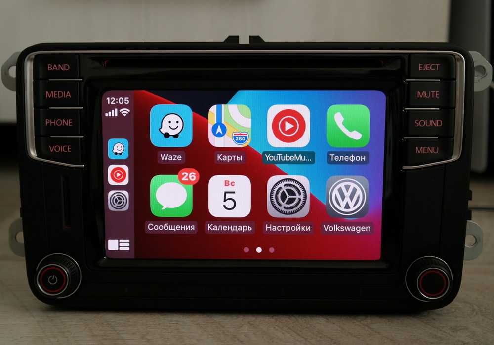 Магнитола VW Composition Media MIB2 PQ Golf Passat Jetta Apple CarPlay