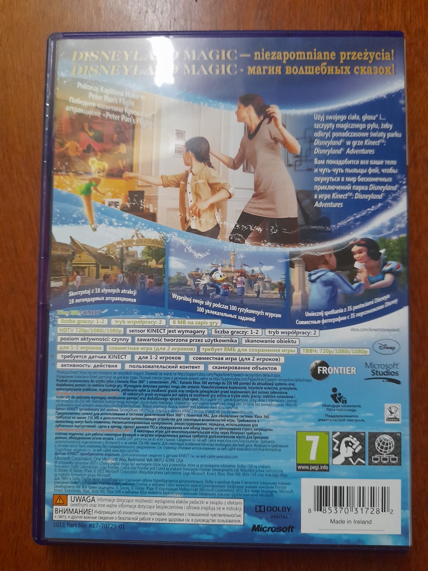 Disneyland Adventures na konsolę xbox 360 kinect