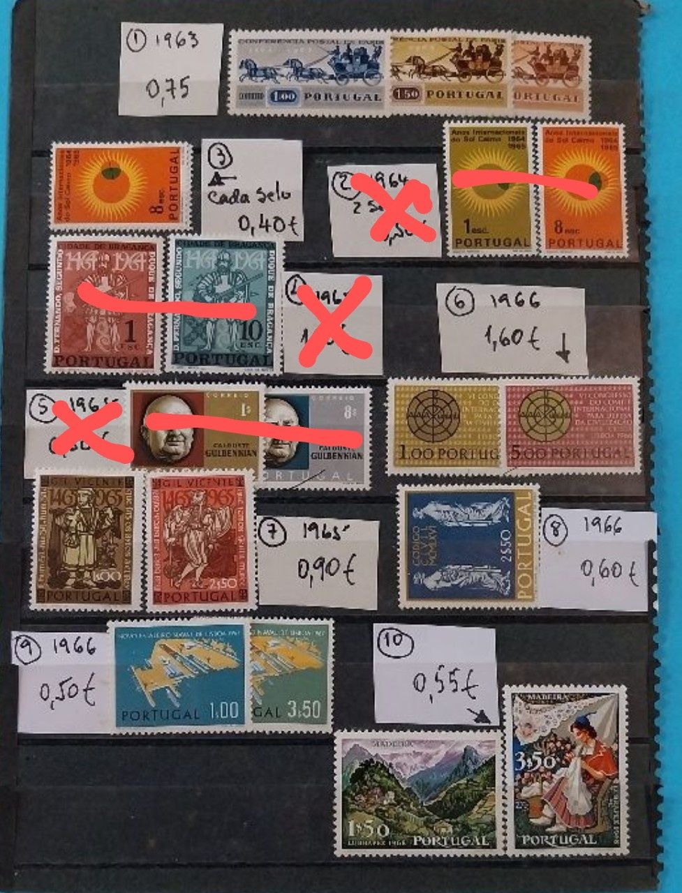 Selos de Portugal-Anos 60/70 -Ref.11/05
