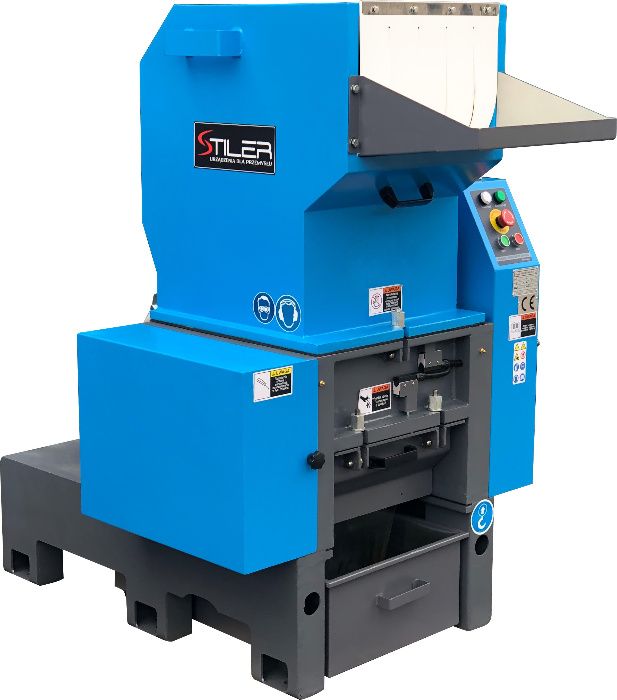 Młyn do tworzyw sztucznych PCV BUTELEK Kruszarka STILER 11 KW 650 kg/h