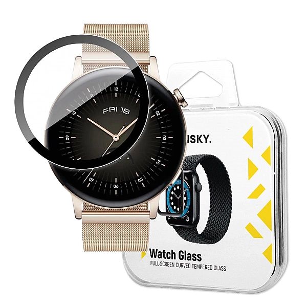 Szkło Hybrydowe do Huawei Watch GT 3/46 mm czarny