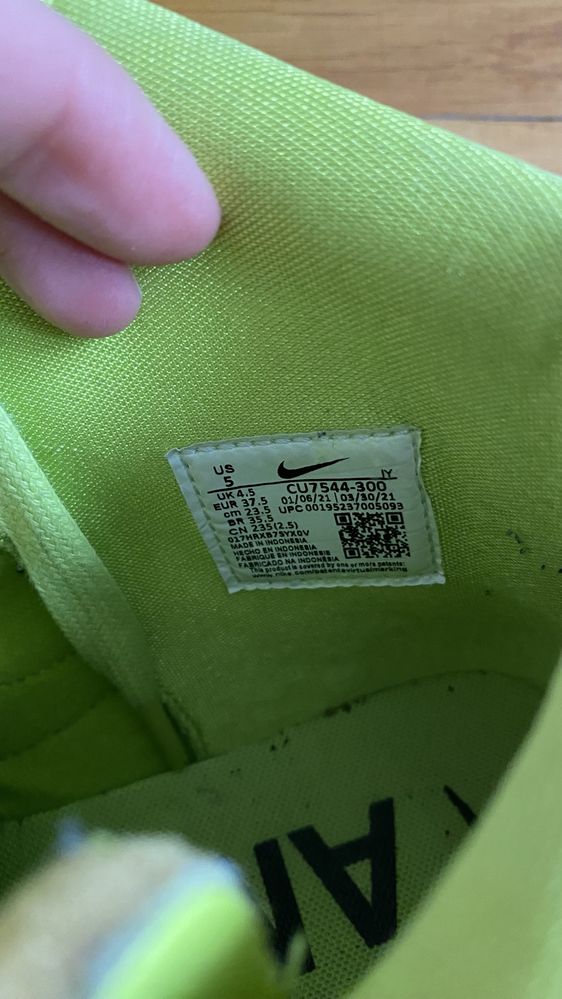 Nike ambush seledynowe buty za kostke 37,5