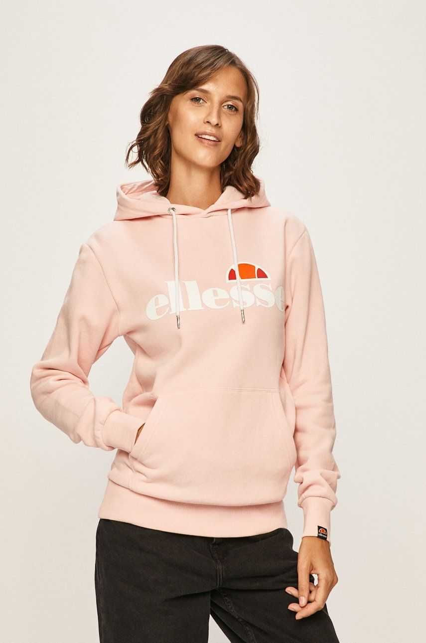 bluza Ellesse S M 36 38 pudrowy róż bluza ellesse z kapturem