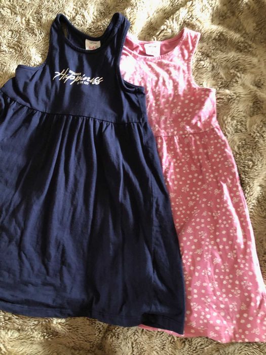 2 vestidos sem mangas de algodão da Lefties 5/6