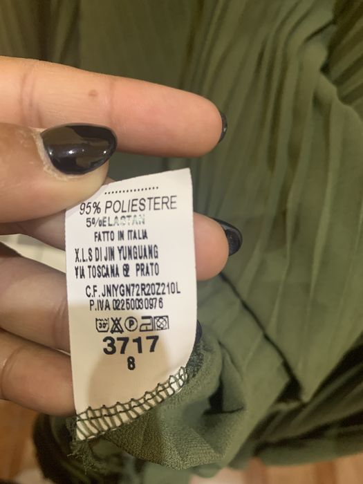 Blusa/túnica mulher verde-tropa tam L poliéster com fita para atar