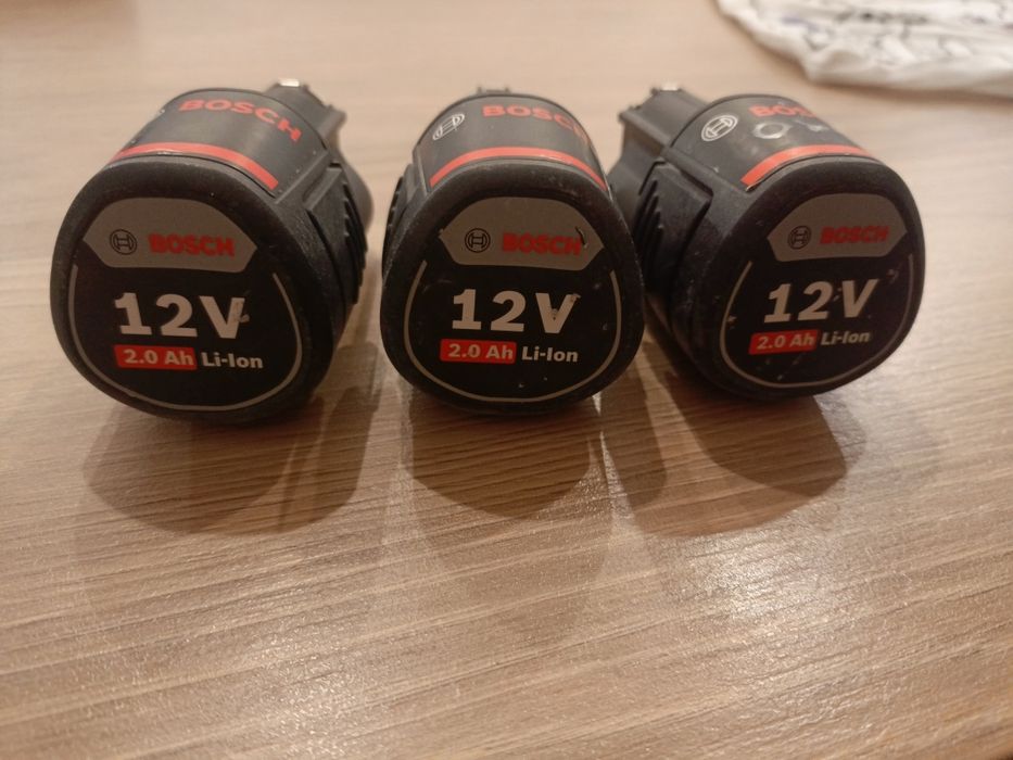 3 szt bateria akumulator Bosch 12v 2 Ah