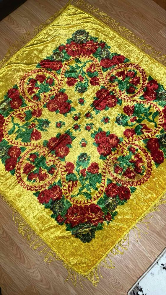 Скатерть бархатная СССР