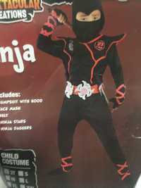 Ninja strój karnawałowy  kostium 3-4 lata