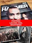 Metal Hammer 12/2019 - Lindemann, Plakat: Lacuna Coil, Nightwish