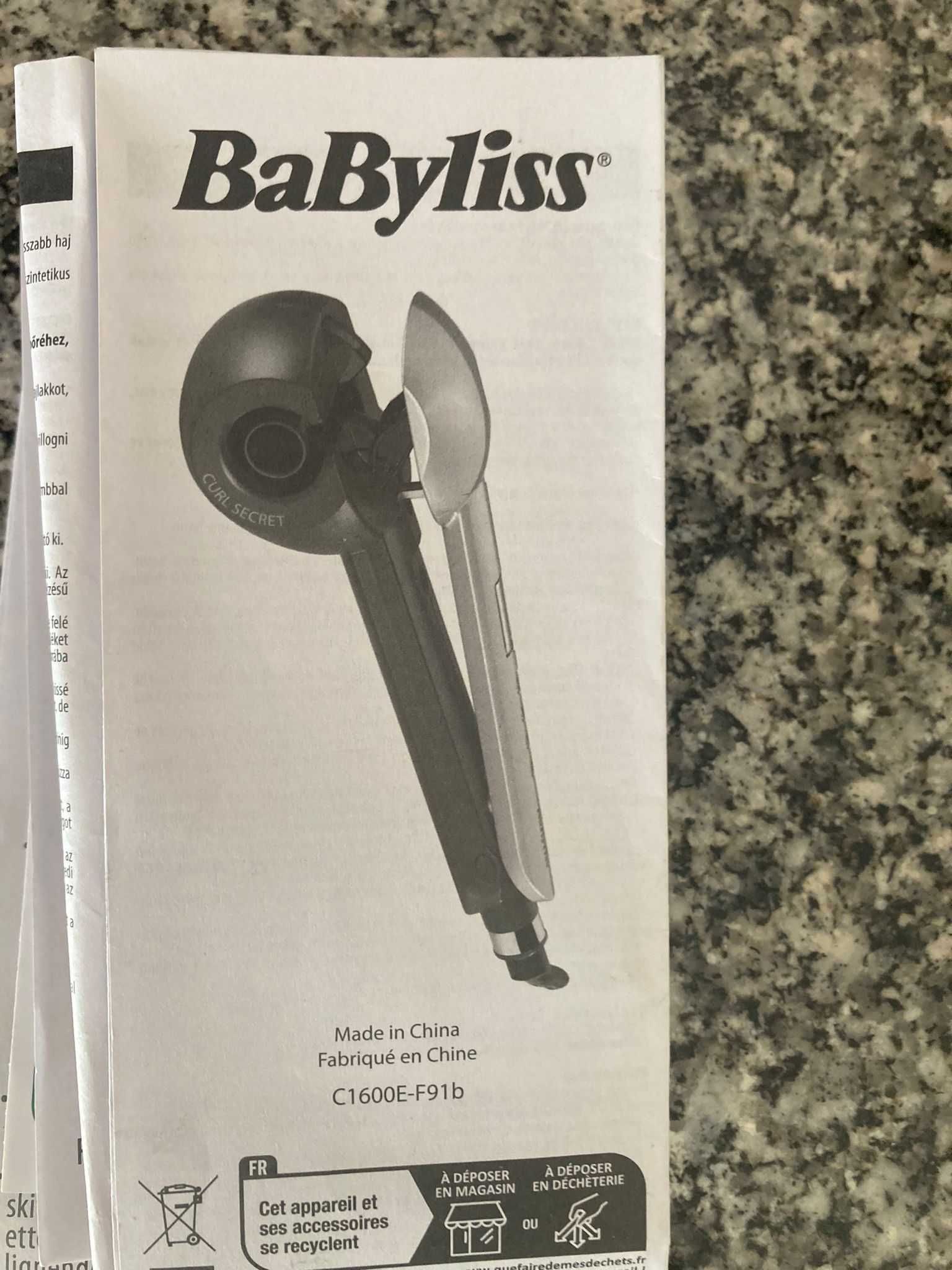 Modelador de cachos  BABYLISS C 1600 E