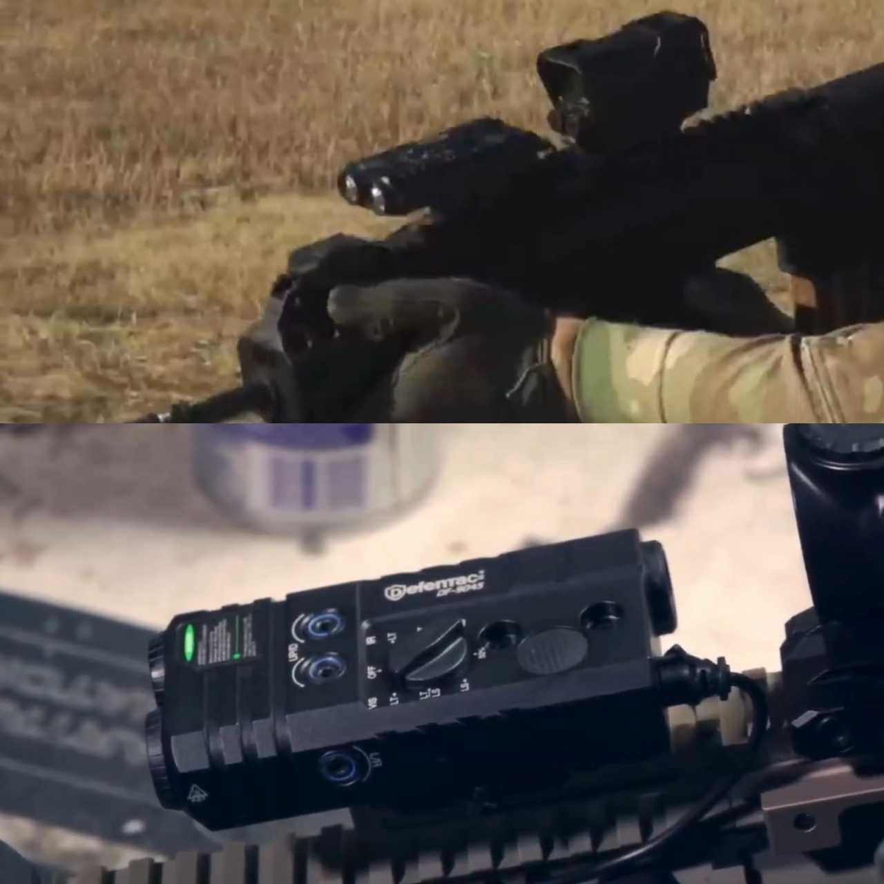 Defentac тактический фонарь 4-в-1 с зелёным и инфракрасным ЛЦУ