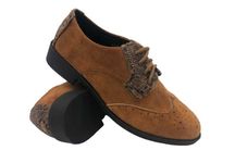 Buty 41 półbuty kolor camel, brąz