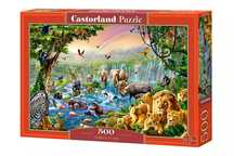 Puzzle, 500 elementów. Rzeka w dżungli. Castorland